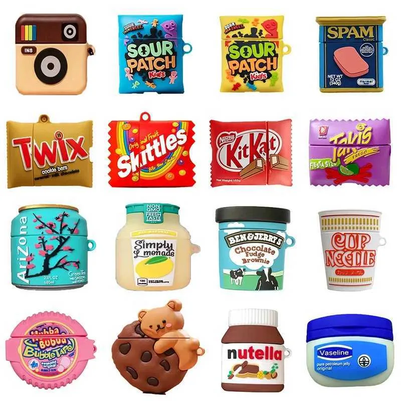 Food Airpod Case New Cute 3D Food AirPods Case Chocolate Candy