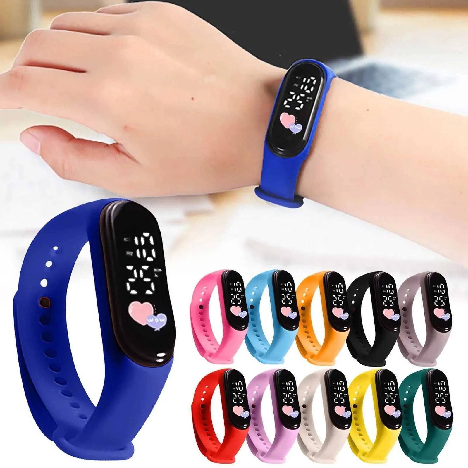 Kids Waterproof Digital Watch Fashionable Silicone Sports Watch