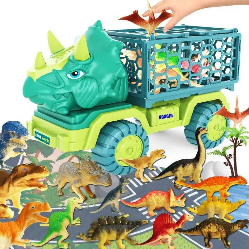 Juguetes De Camiones De Dinosaurio Para Niños: Auto Triceratops