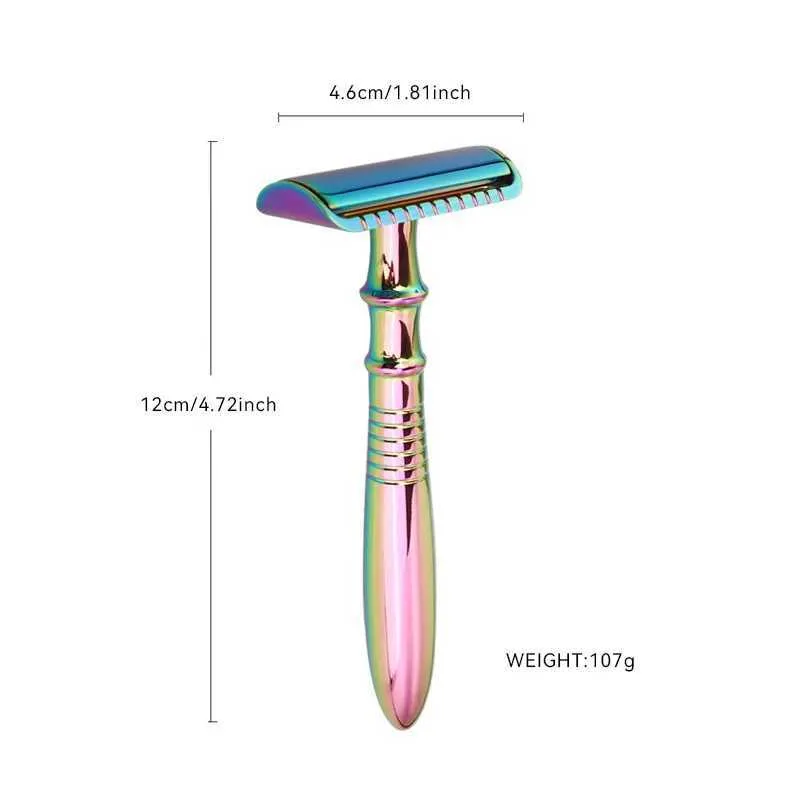 Rainbow Zinc Alloy Safety Razor - Premium Quality, Smooth Shave. Shop ...