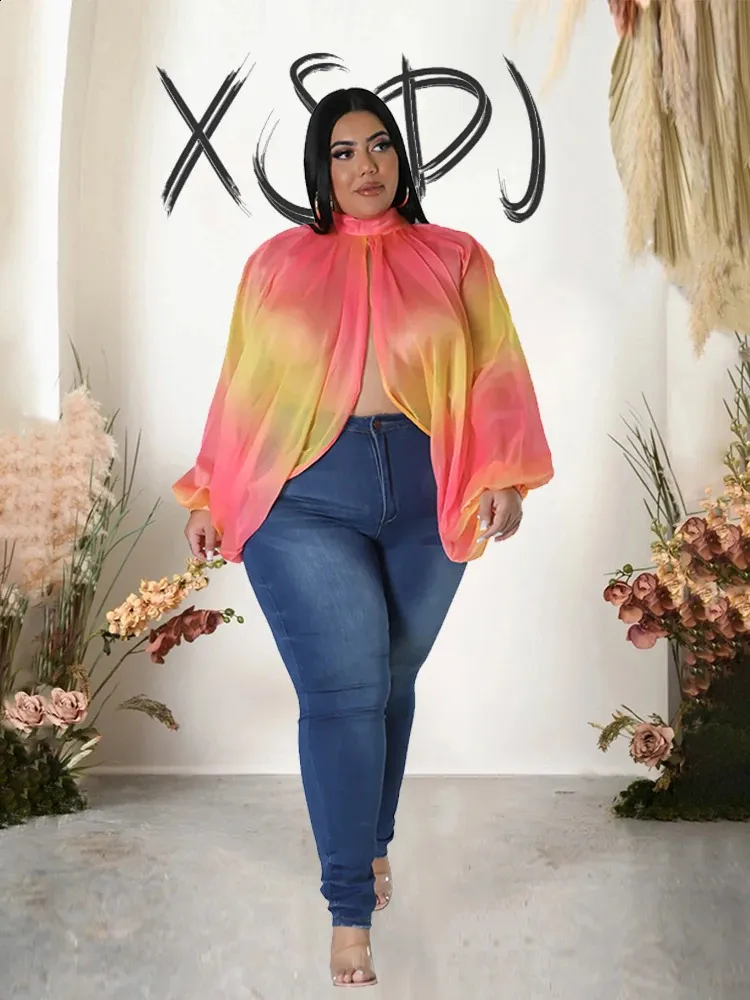 women's plus size chiffon blouse