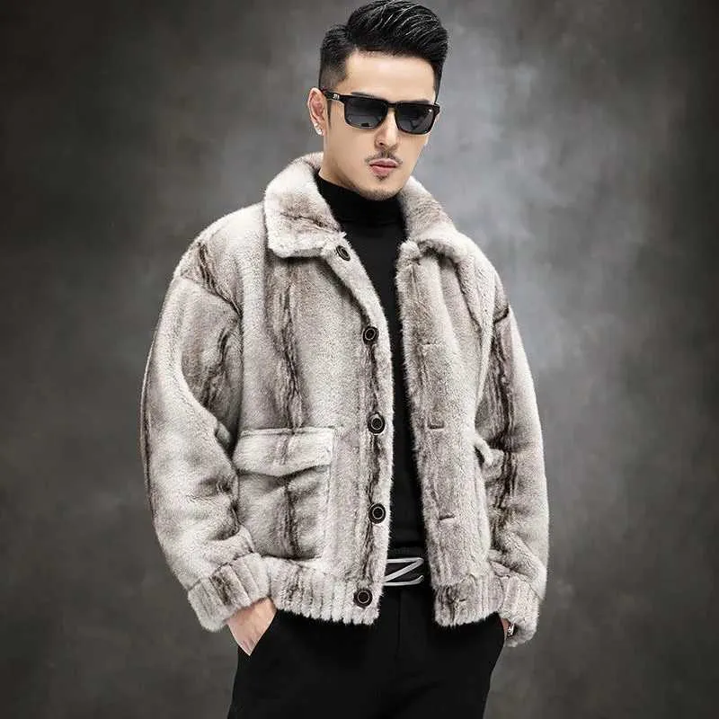 Premium Faux Fur Mens Winter Jacket with Custom Collar Shop Now