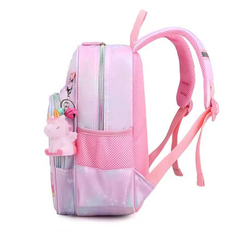 Unicorn Bookbags Charming Pink School Backpack For Girls  display picture 1