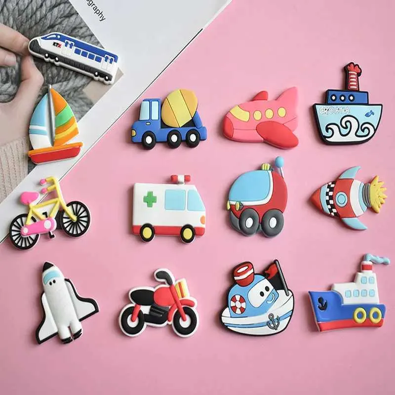 Aimants de réigérateur de voiture de dessin animé créatif pour enfants, 5 pièces, aimant de réigérateur magnétique en Gel de silicone de petite taille, aimants d'animaux Aimants de réigérateur de voiture de dessin animé créatif pour enfants, 5 pièces, aimant de réigérateur magnétique en Gel de silicone de petite taille, aimants d'animaux