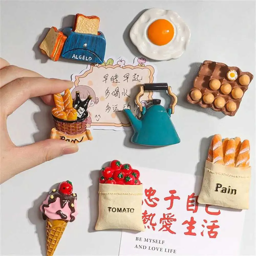 Model Magic Food Magnets AccessoriXJ 3D Food Model Fridge Magnets Bread,... From Swagger_fashion ...