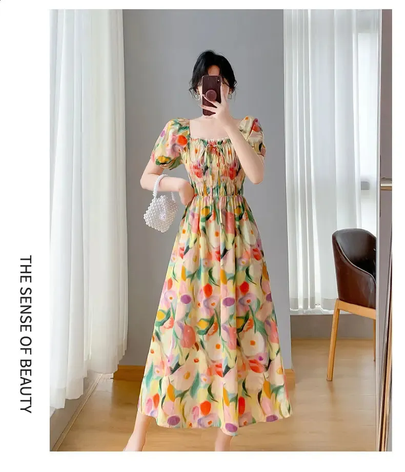【新品タグ付き】French Bouquet Puff Sleeve Dress 617xo4wVaVL._UY1000_.jpg