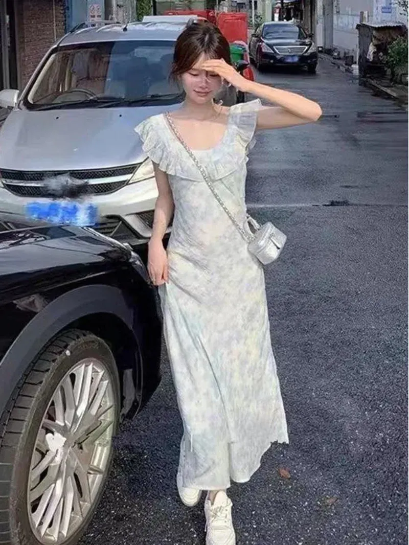 Floral Square Neck Midi Dress - Sweet Summer Style, Slimming Fit! Shop Now!  from Dhgate Basic & Casual Dresses - price 59.33