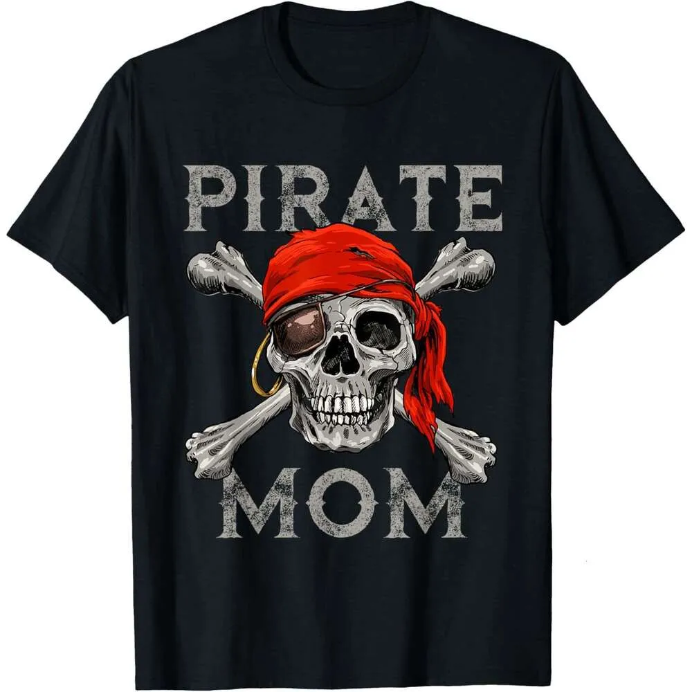Pirate Mom T Shirt Jolly Roger Skull & Crossbones Flag Tees Pirate Mom T Shirt Jolly Roger Skull & Crossbones Flag Tees