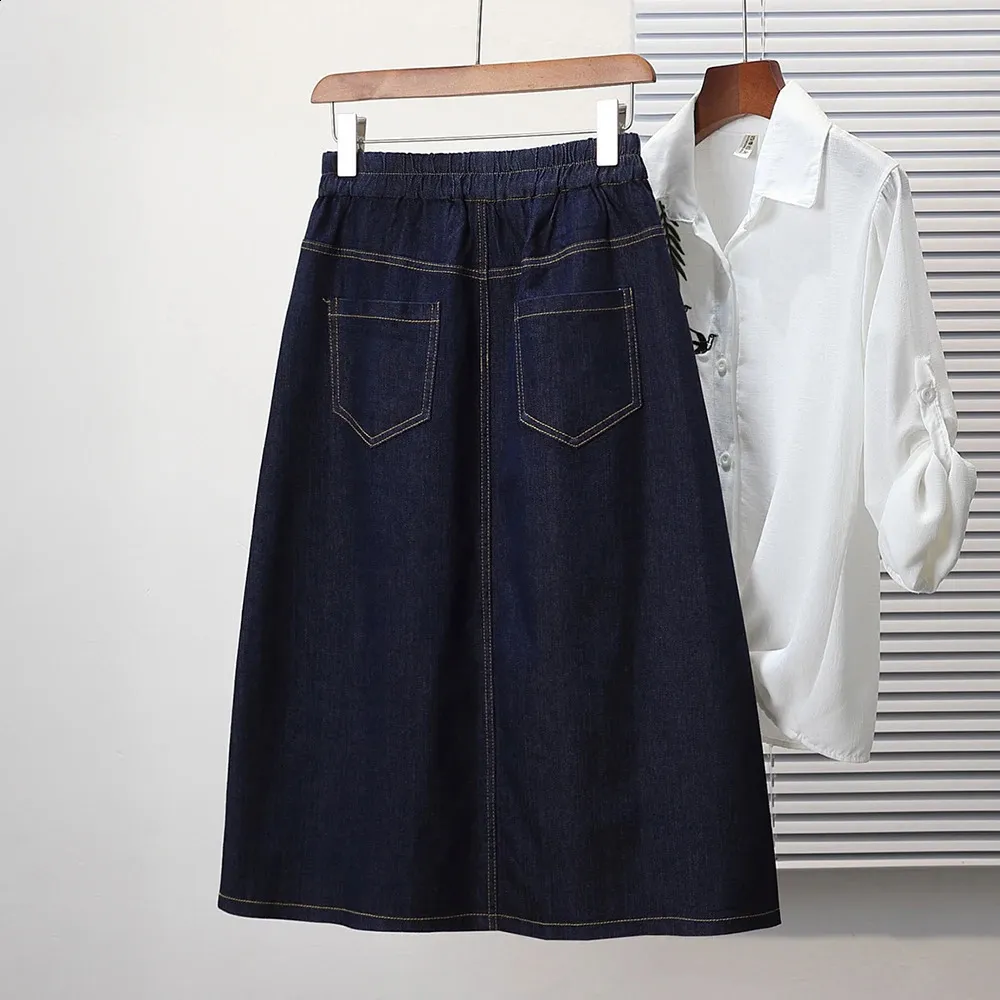 Long Denim Plus Size Denim Skirt 5xl High Waisted Denim Mini Skirt