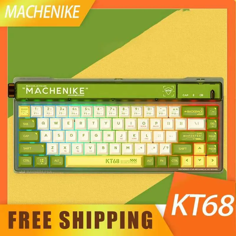 Kit 68 Keyboard Kt68 Mechanical Keyboard Wireless Bluetooth & Wired... From Casual_love ...