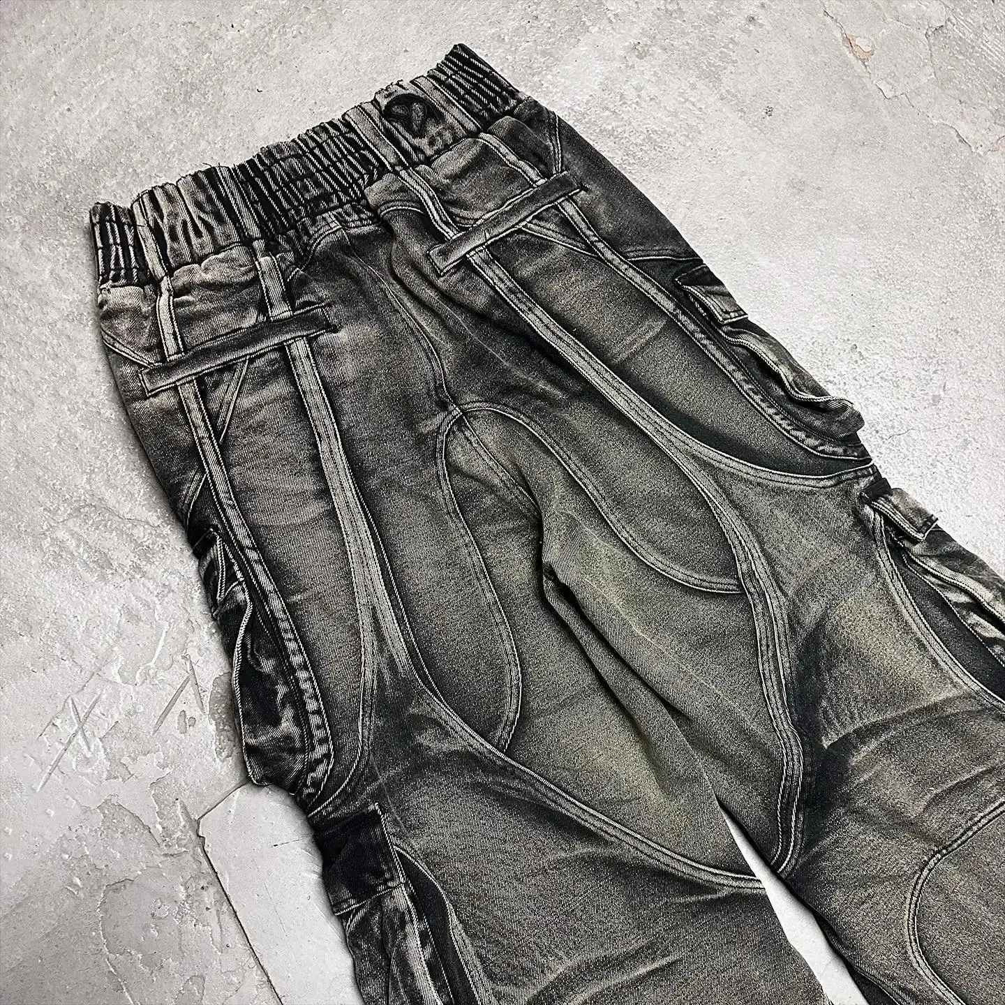 Y2K Baggy Jeans: Black Gothic Wide Leg Pants for Men - Retro Style