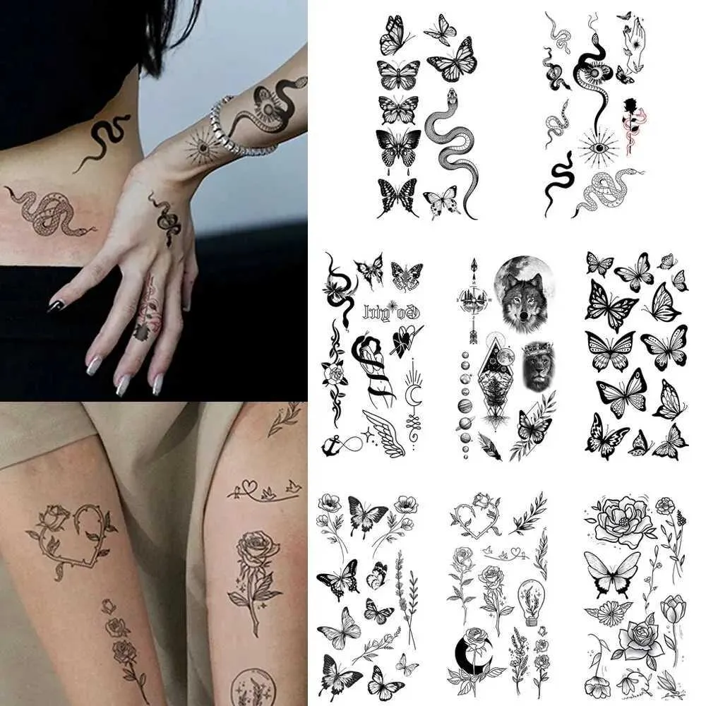 Waterproof Temporary Tattoos - Butterfly, Snake, Feather \u0026 Flower Designs!  Shop Now! Ladies Temporary Tattoos Best Seller! from Dhgate Tattoo Transfer  - price 12.71, image size:1000x1000