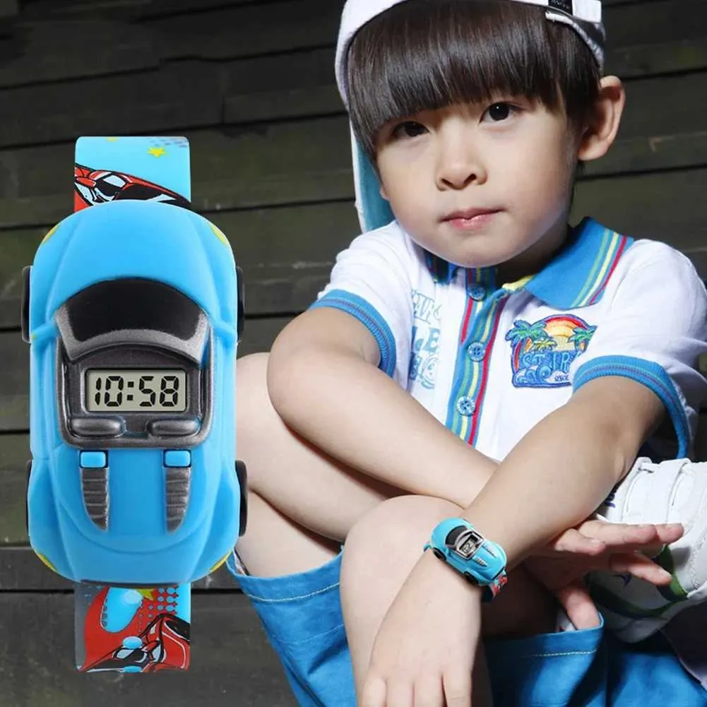 Innovative Cartoon Car Toy Kids Watch For Boys Fashionable Electronic Kids Watch In Car Shape Perfect Xmas Gift Wholesale Y240809 From Time brocade1 3.41 DHgate.Com