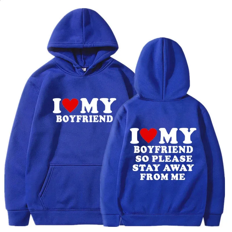 Couple Hoodies: I Love My Girlfriend Shirt Matching Harajuku