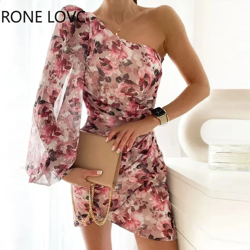 Women One Shoulder Short Sleeve Chiffon Mini Dress with Zipper Closure  Floor-Length from Dhgate Basic & Casual Dresses - price 64.46