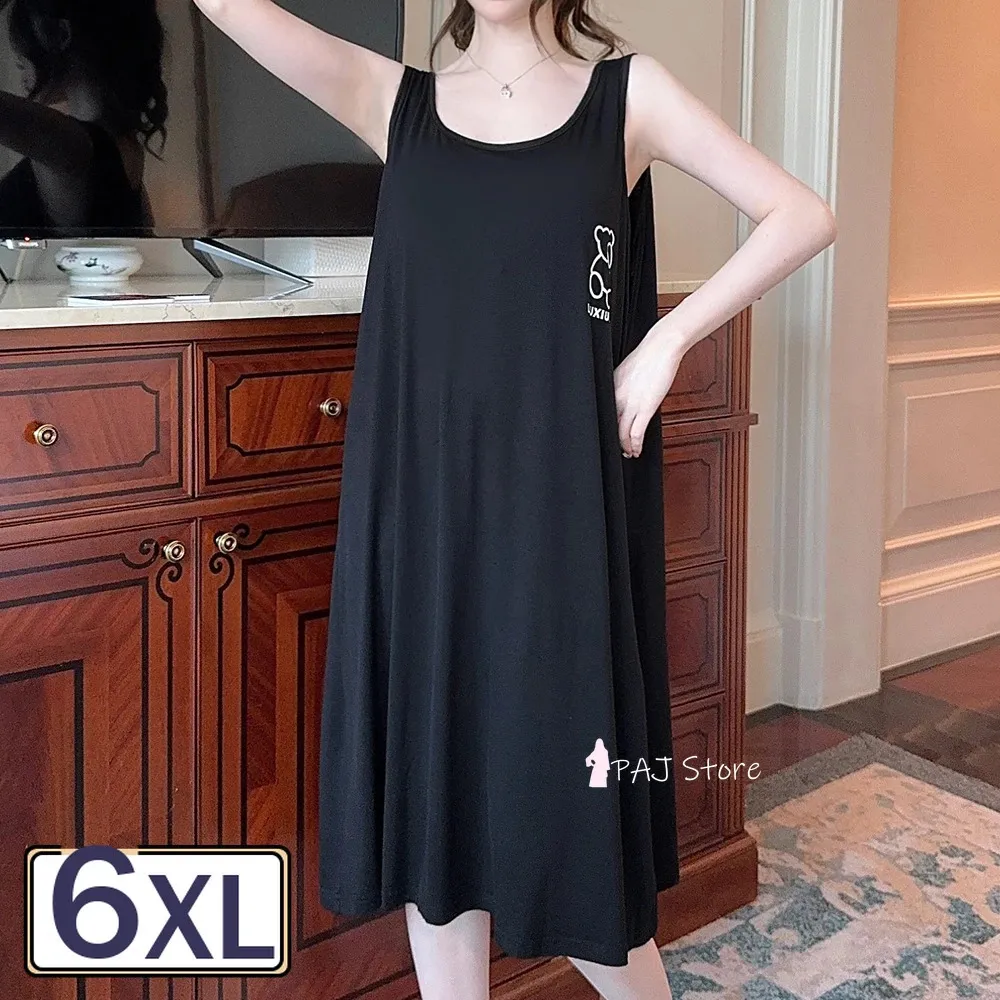 Women s Modal Nightgown Plus Size Sleepwear Short Nightdress M 6XL Soft and Comfortable