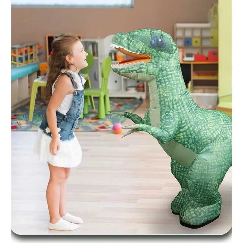DHgate Extra Large Electric Inflatable T Rex Dinosaur Toy Walking Screaming Moving Realistic Dinosaur Toy for Kids Toys Gifts