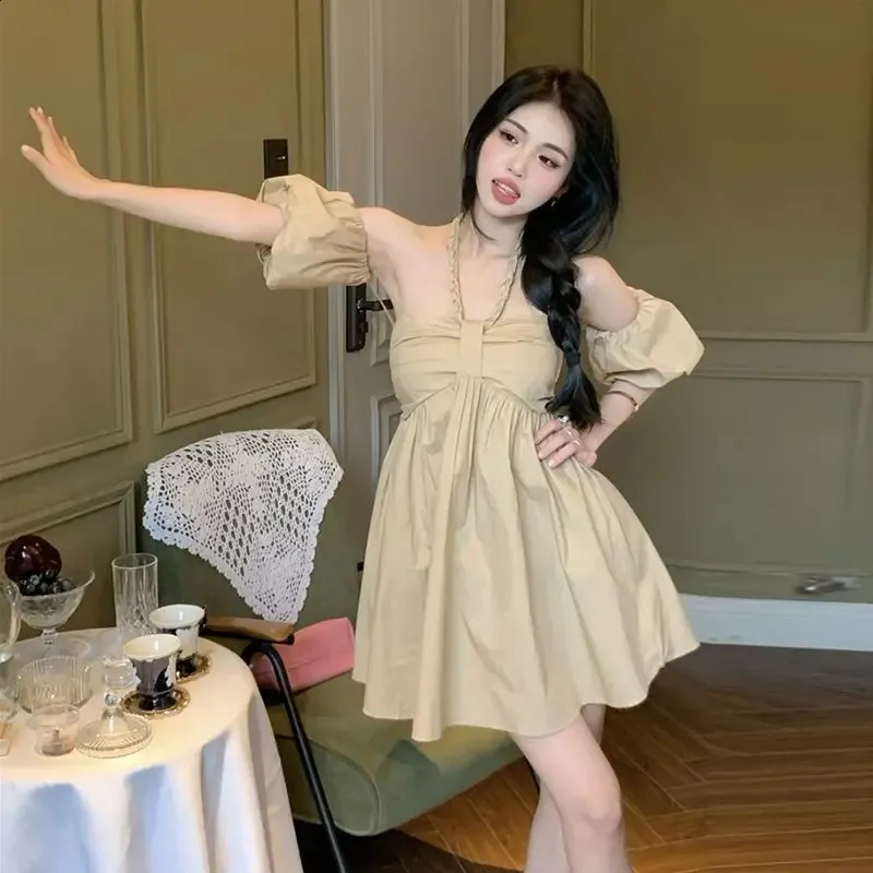 Summer Bandage Tank Top Sweet Cute Mini Dress Style Camisole Off