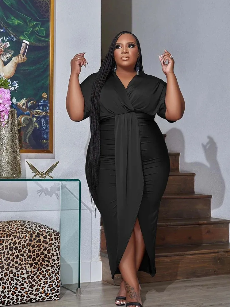Plus Size Bodycon Dresses: Elegant Womens Summer... From Mysticastore,  $28.82 | DHgate.Com