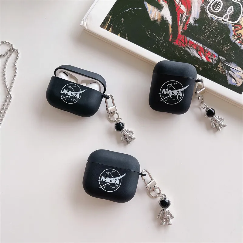 NASA Planet Design Earphone Case Protective Matte Soft Shell Cover for  Airpods Pro 1/2/3 Stylish Wireless Earbud Accessory