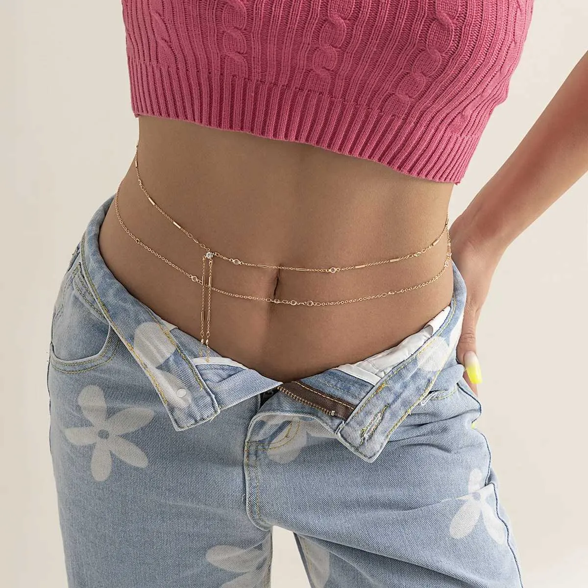 Girls Retro Waist Belt For Daily Costume Jewelry Versatile Waist Body Jewelry For Party Jeans Belt Versatile Chain - Product Details