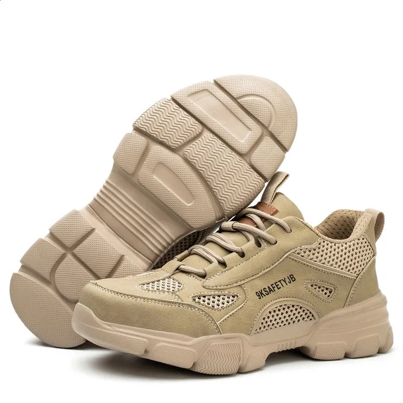 Unisex Work Sneakers Indestructible Safety Boots Women Men Steel Toe Shoes Sport Style 240822_voghion.com