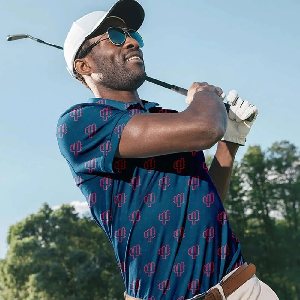 DHgate Quick Dry Printed Performance Golf Polo Shirts Stay Cool and Stylish on the Course Apparel