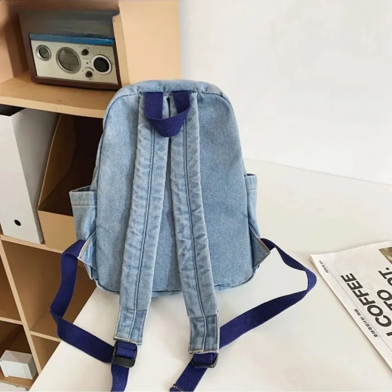 【AEAE】韓国人気★OUT POCKET DENIM BACKPACK DHgate.com:Vintage Korean Denim Backpack: Large Capacity