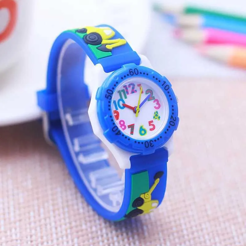 New 2022 Fashion 3D Cartoon Excavator Silicone Joker And Witch Watches For Kids Aged 3 Perfect Birthday Gift Y240809 From Time brocade1 2.76 DHgate.Com