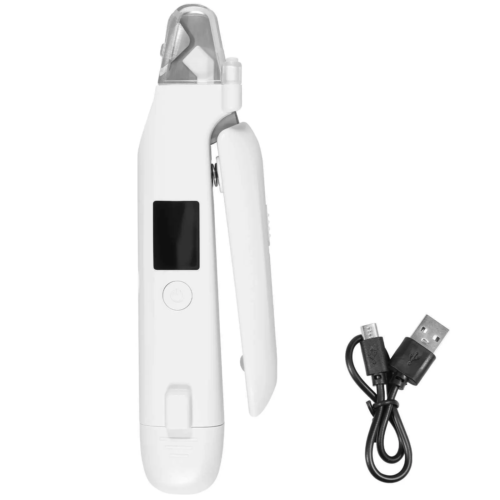 2-in-1 Dog Nail Trimmer & Grinder - USB Rechargeable, Ultra Quiet With LED Light, For Small To Large Pets