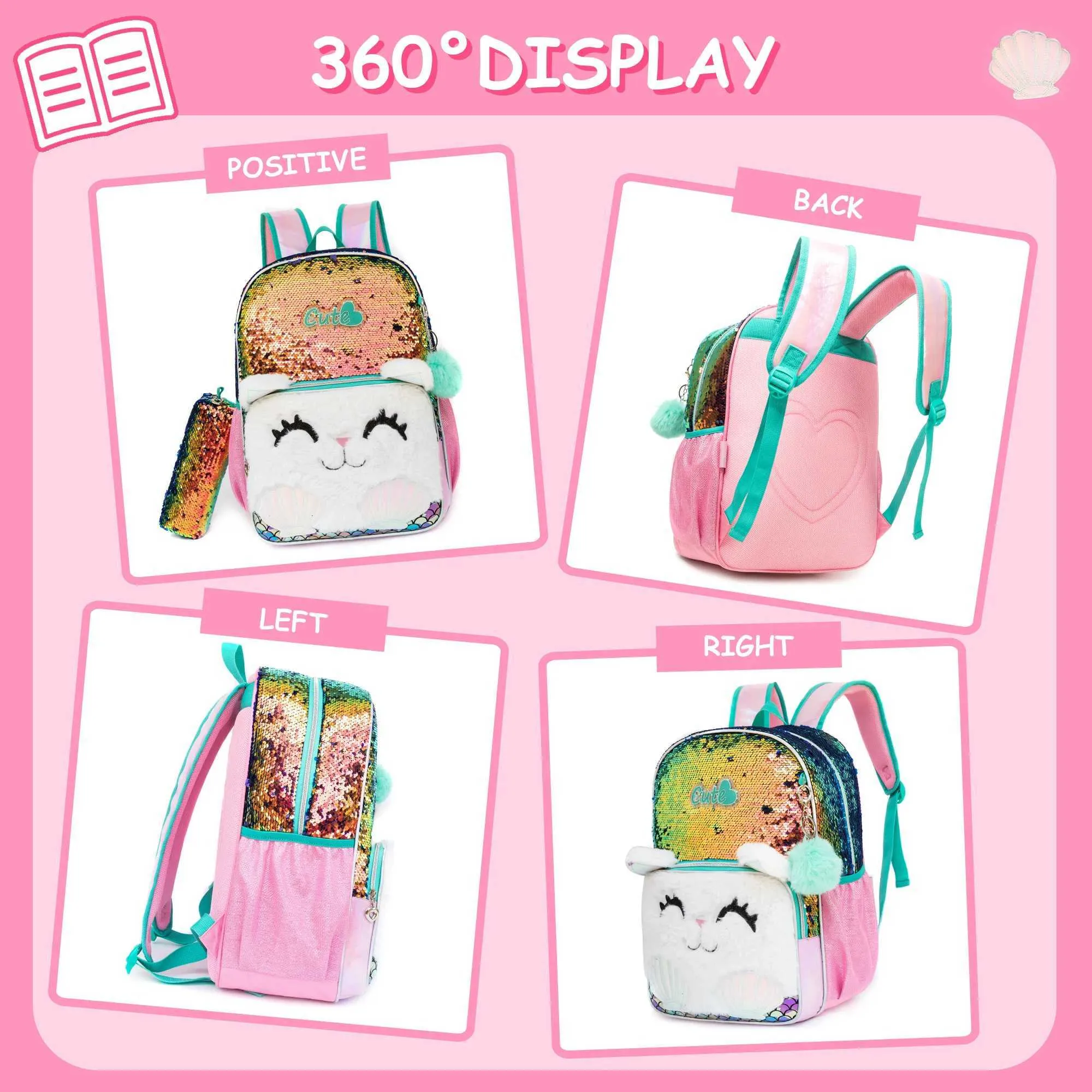 Dinosaur Gift Bag Giraffe Backpack Lunch Box Combo For Kids - Sunflower Print, Insulated Lunch Bag & Pencil Case, School Bookbag For Girls & Boys Ages 8-12 3 In 1 Bookbag Set Elementary