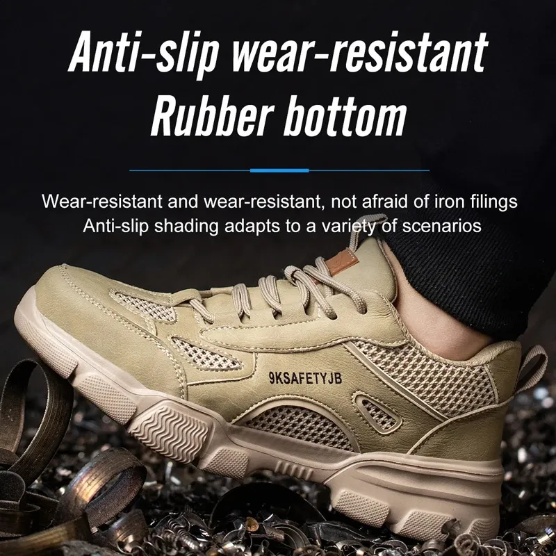 Unisex Indestructible Safety Work Trainers With Steel Toe Cap_voghion.com