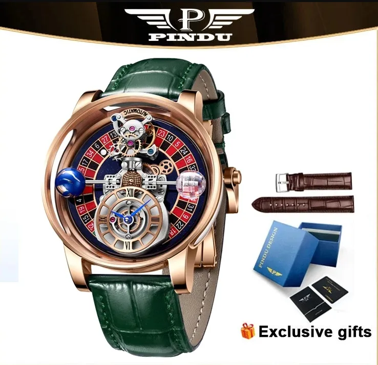 BENYAR Design Orologio analogico da uomo meccanico automatico con