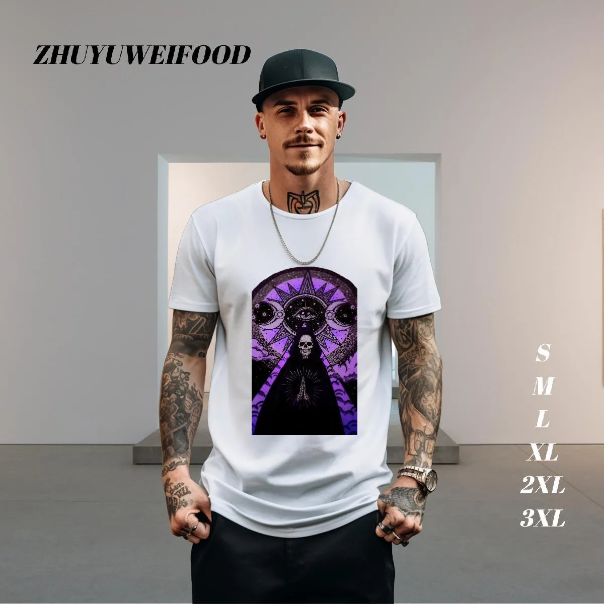 トップス ppfm many skull design Tee ppfm many skull design Tee