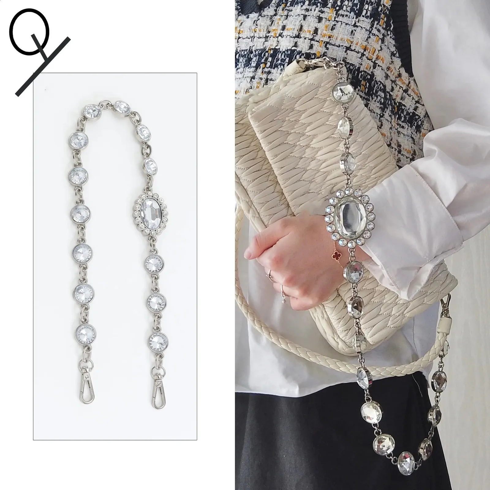 Exquisite Crystal Rhinestone Bag Chain Decoration for Crossbody Bags ...