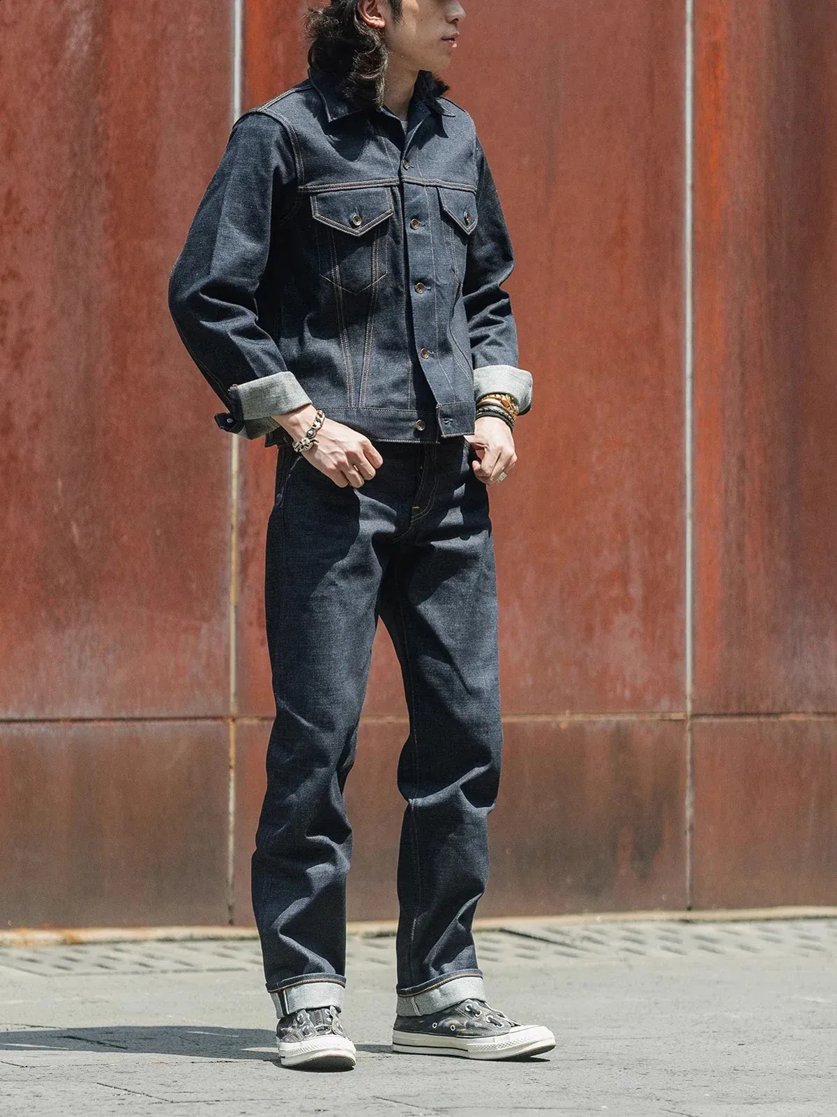 DHgate.com:Selvedge Denim Trucker Jacket - Timeless Jean