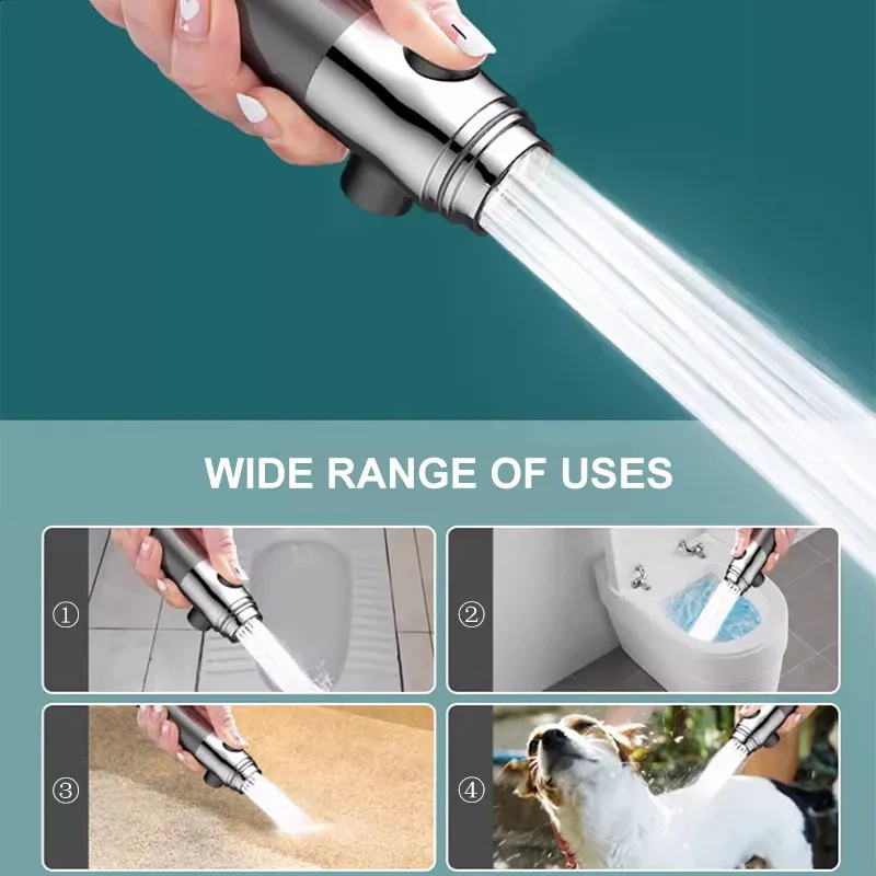 4 Modes High Pressure Showerhead One-Key Stop Water Massage Shower Head With Filter Element Bathroom Accessories 240810_voghion.com