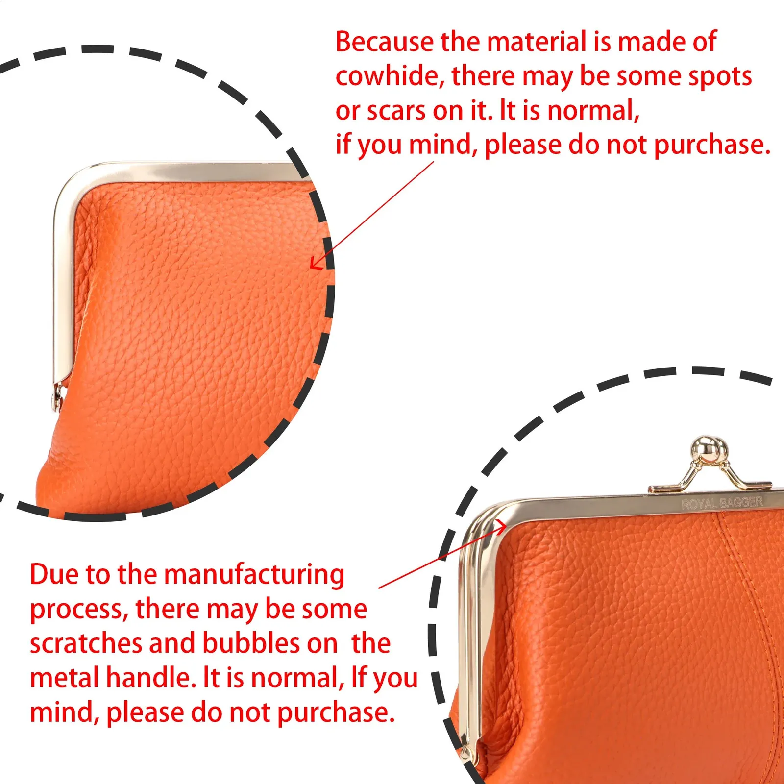 CONTACTS Kiss Lock Clutch Vrouwen Echt Leren Tas Kiss Clasp Polsportemonnee Vitange Handtas Avond, Rood, Medium