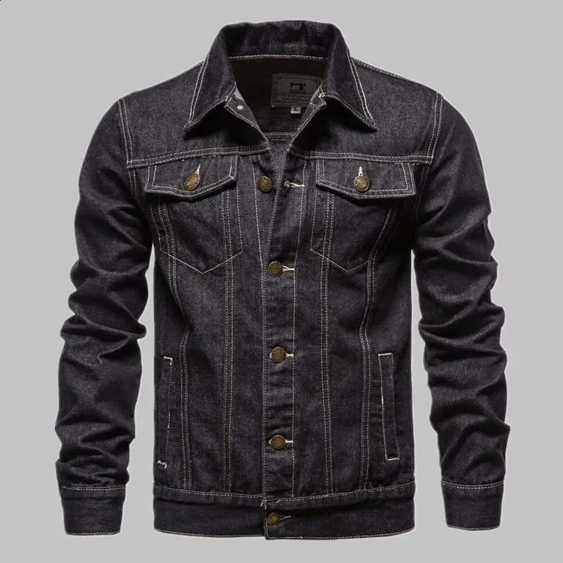 Veste En Jean Pour Homme - Coupe Ajustée Décontractée - Denim Vintage - Poches Pratiques - Toutes Saisons