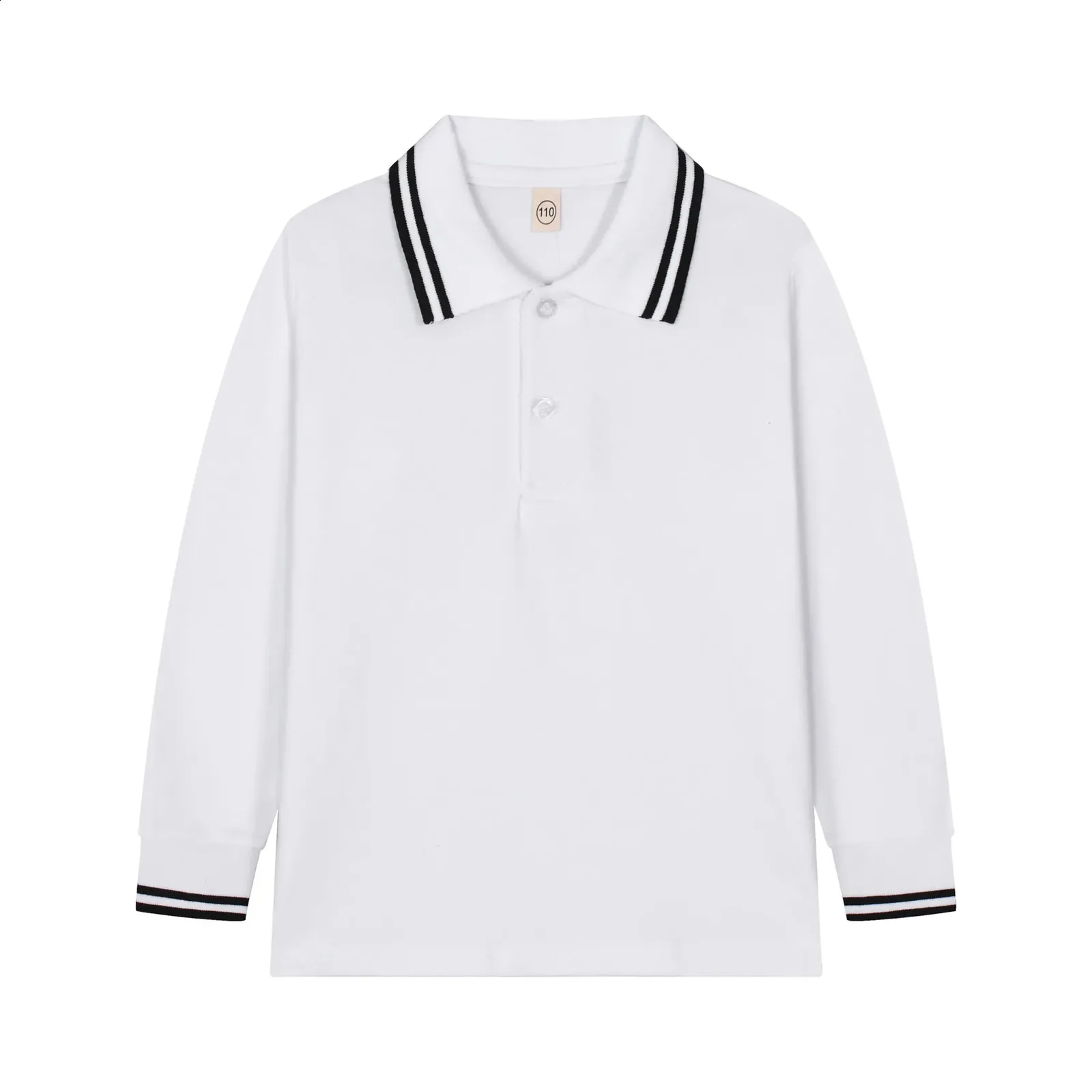 School Uniform Boys White Long Sleeve Top Wholesale Boys Long