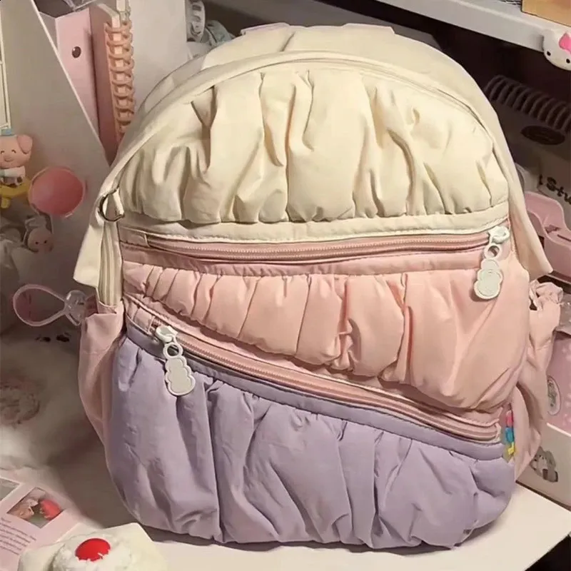 Color Contrast Mini Backpack Fashion Mini Backpack Women Color Contrast Trend Backpack  main image 3