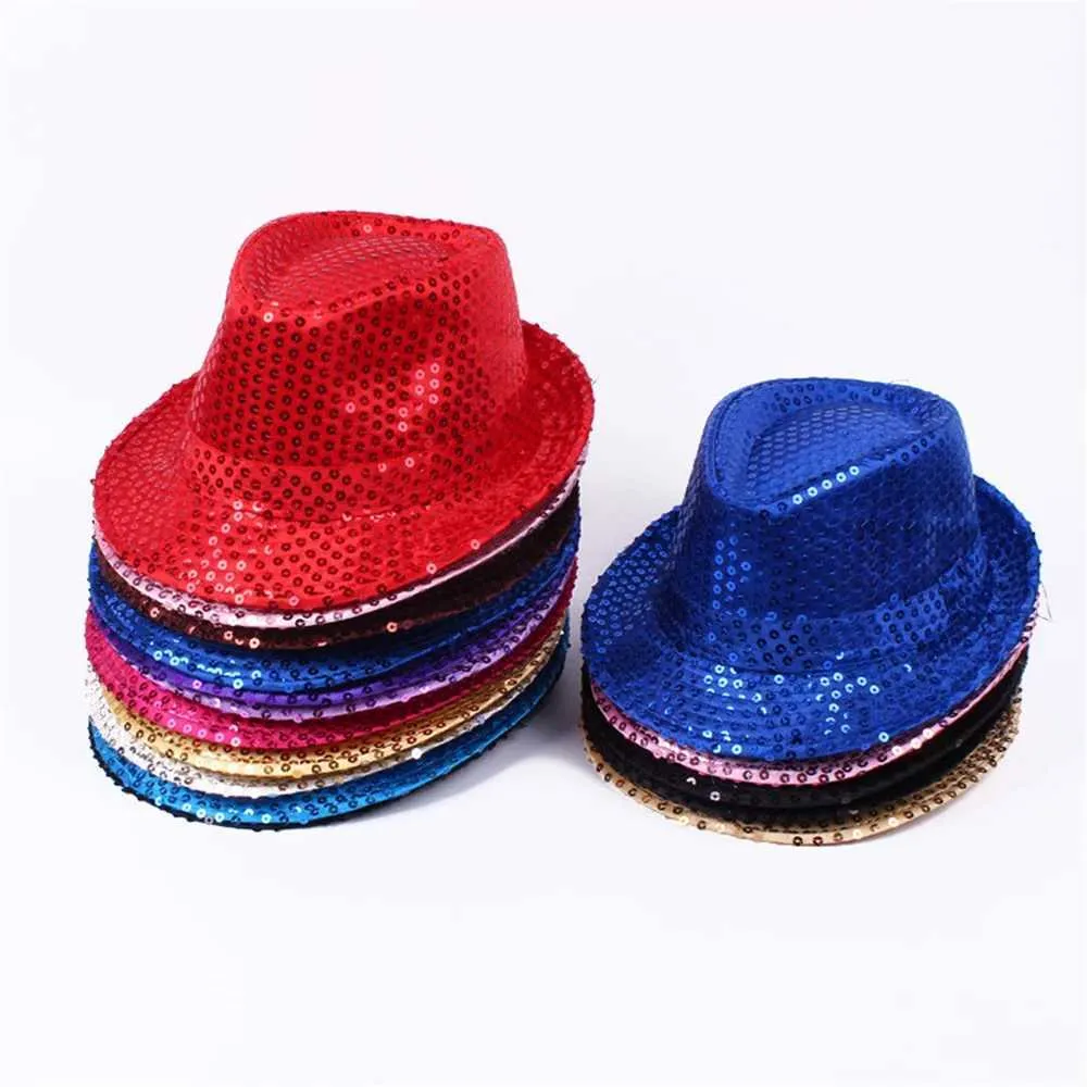 Sequined Top Hat Solid Color Performance Party Dance Hat from Dhgate ...