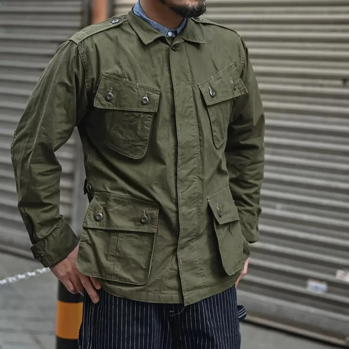 Mens Long Sleeve Army 1963 Pattern TCU Jungle Fatigue Mens Utility Jacket Non Stock From Leemostore 91.82 DHgate.Com