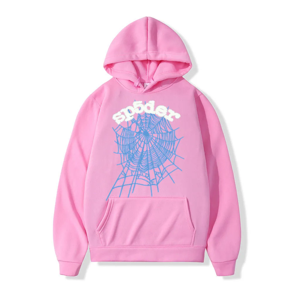 Y2K Pink Hoodie Collection - Designer Pullover Sweatshirts for Men