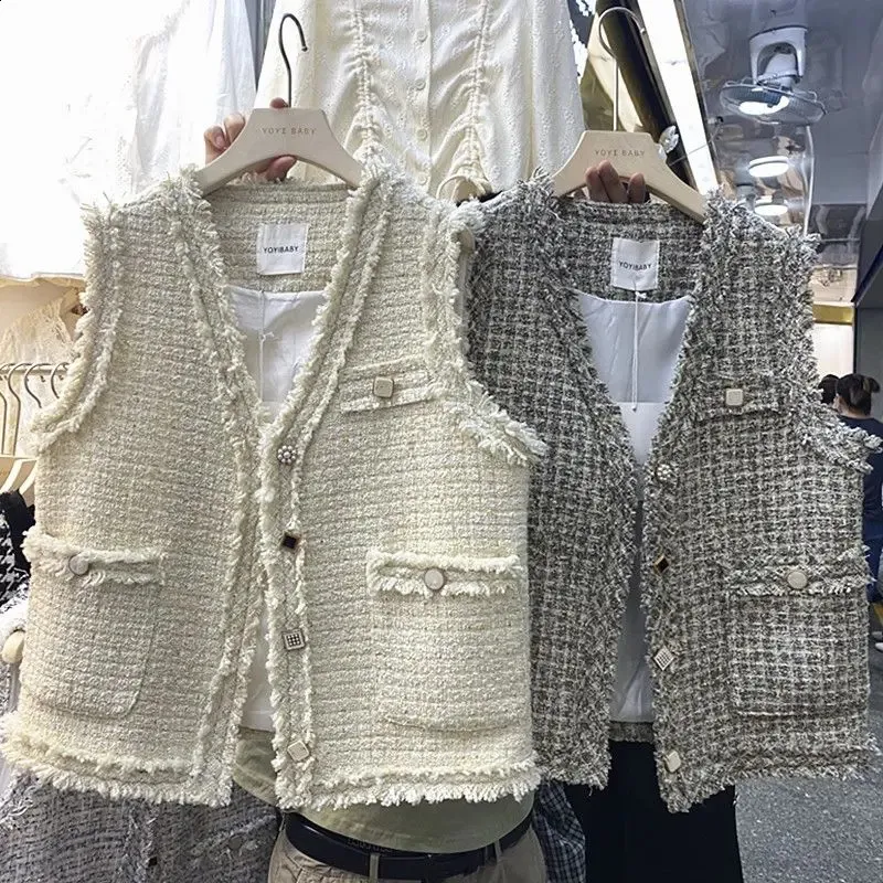 メゾンドドルチェ　candy tweed vest ホワイト 新品】dolce. candy tweed vest ドルチェ ツイード - メルカリ