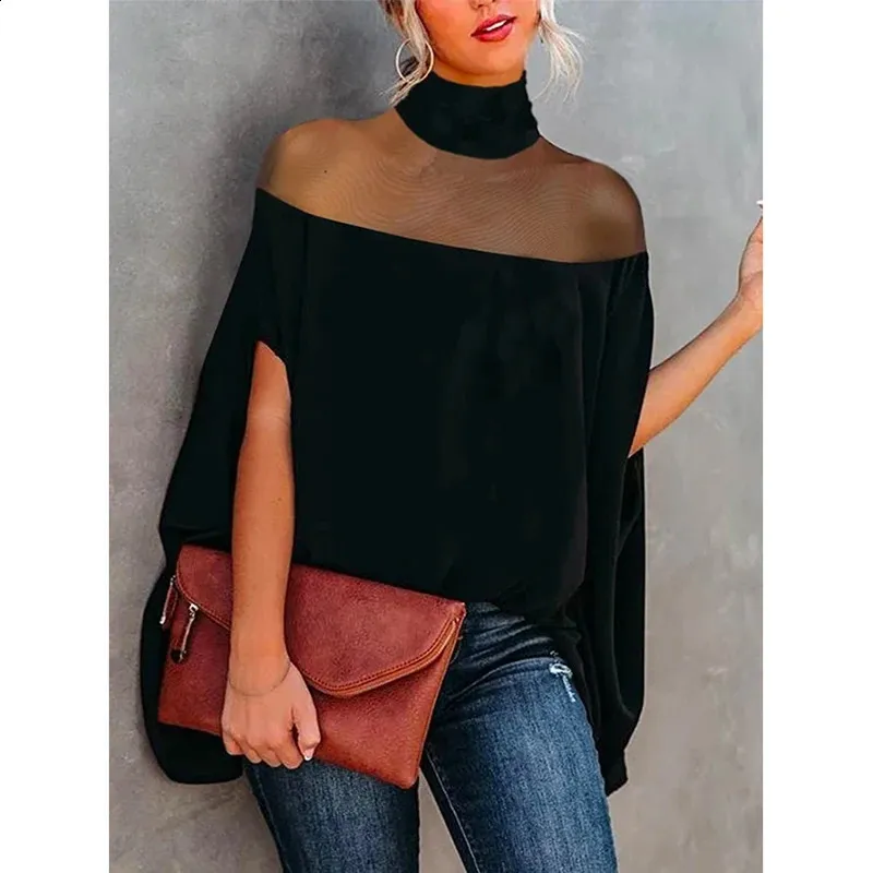 sheer batwing top