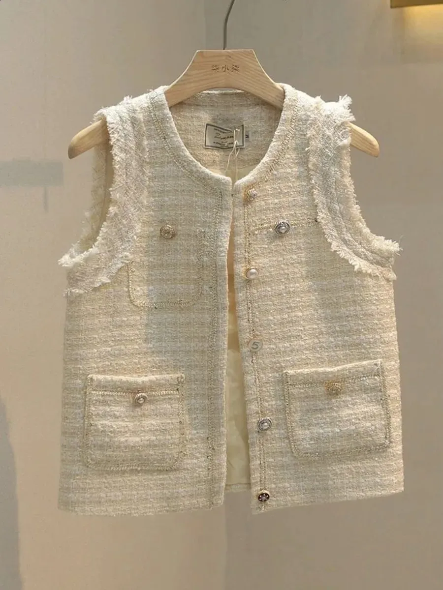 トップス BORDERS at BALCONY TWEED LONG VEST 36 トップス BORDERS at BALCONY TWEED LONG VEST 36 BD2421-3M