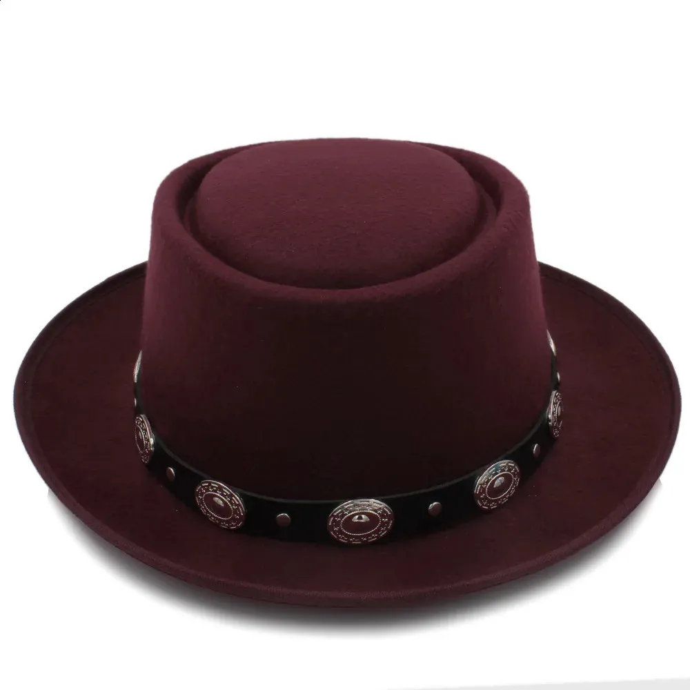 1920s Style Wool Roll Brim Fedora Hat – Vintage Pork Pie Hat For Men & Women, Short Brim