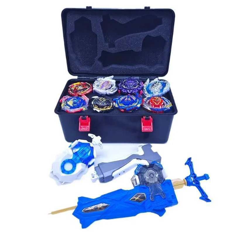 Gytobytle Toupies Bey 12 en 1 avec boîte en métal Fusion Burst Blade Battling Gyross, avec poignée sonore et lumière et lanceur d'étincelles Gytobytle Toupies Bey 12 en 1 avec boîte en métal Fusion Burst Blade Battling Gyross, avec poignée sonore et lumière et lanceur d'étincelles