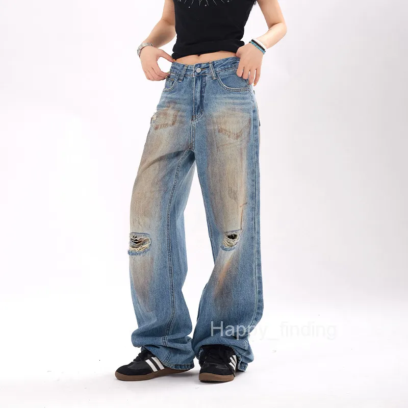 Save Big on Bulk Old Ripped Jeans Mens Ripped Jeans, Distressed Denim  Pants: High Street Style Loose Fit Jeans For Men And Women, Vintage Wash  Best